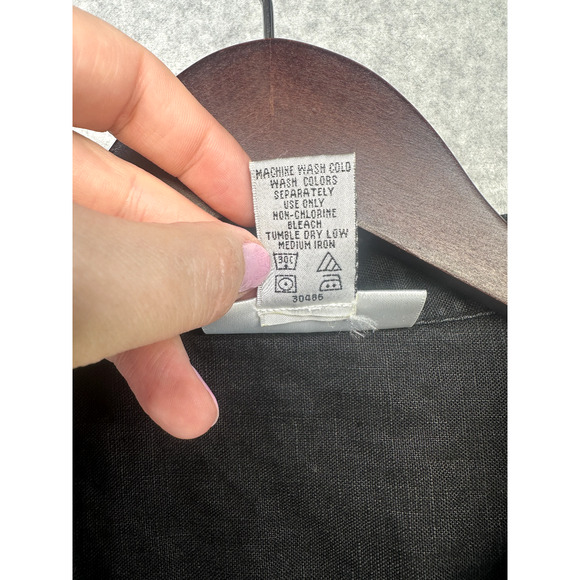 Real Comfort by Chadwicks Womens Button Up Jacket Size 8P Black Long Sleeve - Picture 5 of 10